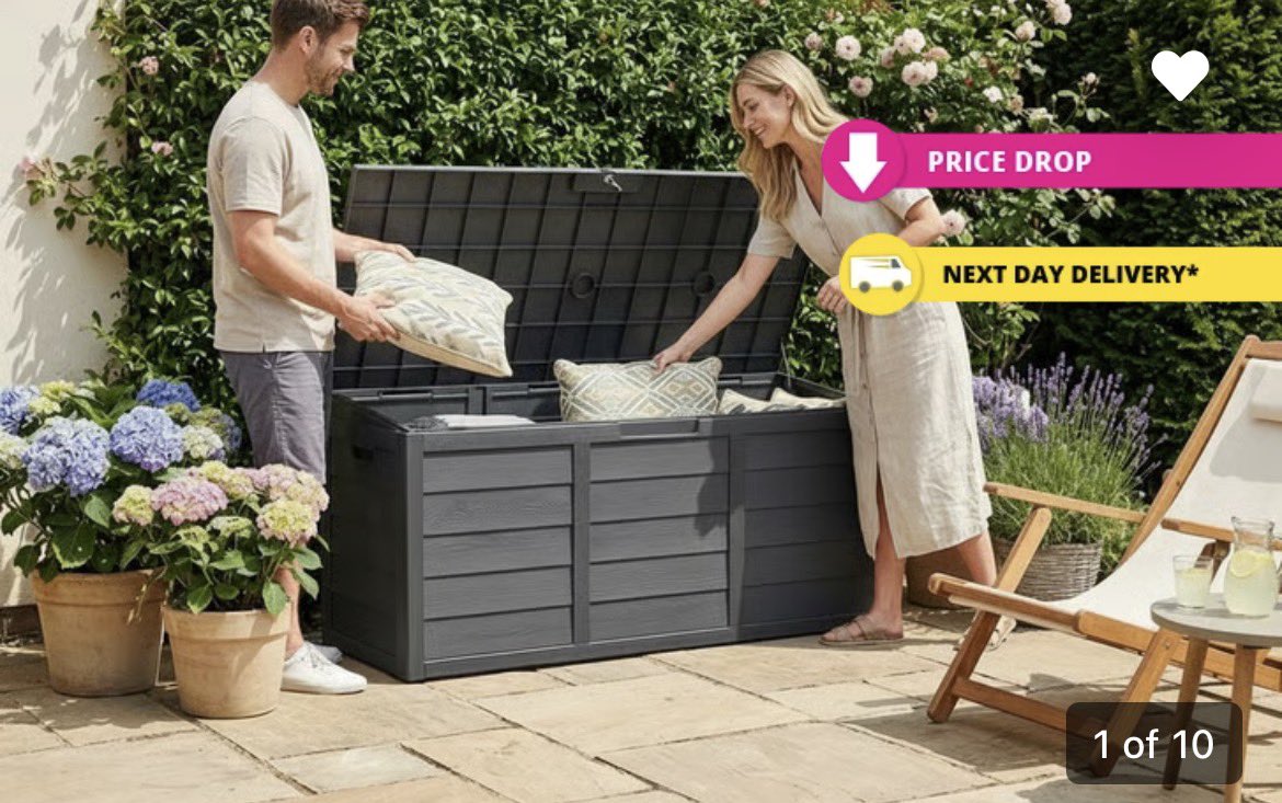 bargainhunter92's tweet photo. Get 59% OFF this large garden storage box 

Check it out here ➡️ https://t.co/SpkmSnJFon https://t.co/t0pRcTtzJe