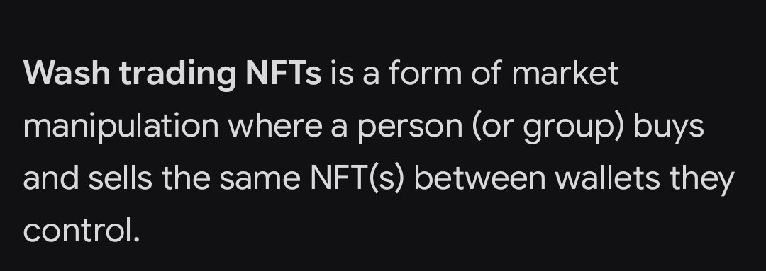 CCM_cro's tweet photo. Cronos: What is wash trading NFTs?

According to @CroHound_GODS, it’s simply selling your own NFT.

🚨 Do not engage or participate in any contests from this project. They’ll just manipulate and interpret the rules however they see fit. 🚨

This is why no one wants to invest on Cronos Chain.

Do better, $CRO.