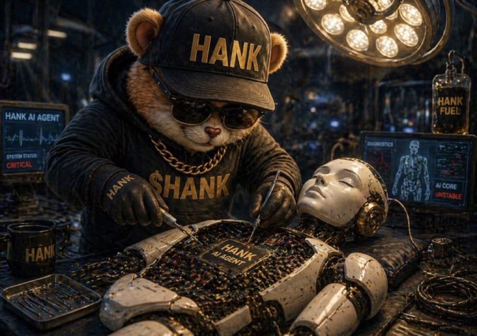 HankMemeToken's tweet photo. Need assistance-
Ask Hank AI 2.0 - https://t.co/FJ2OjDswWe

Hank AI 3.0 in surgery.
Expect the upgrade within 48 hours⬇️ #Hank #AI https://t.co/lbzxY8LGbf