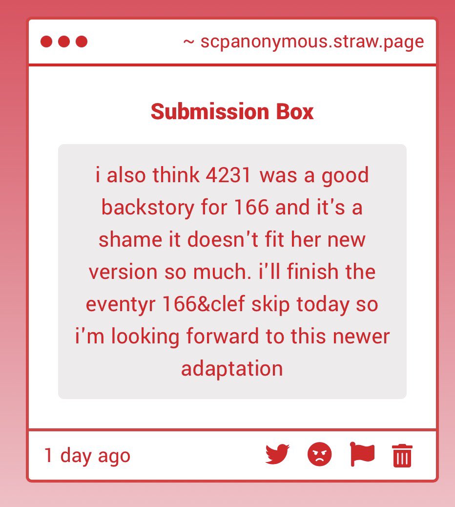 SCPConfession's tweet photo. Thank you for your submission. https://t.co/fkX2FB4MTx