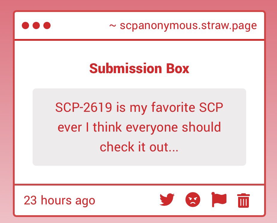 SCPConfession's tweet photo. Thank you for your submission. https://t.co/1cK4JU54M4