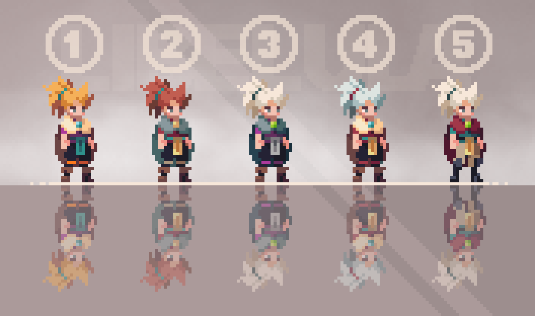 otomiorder's tweet photo. Hi, I'm the creator of Otomi Order.

I recently started working on my first game and wanted to share the development journey from the very beginning.

To kick things off, here are a few outfit concepts for the protagonist.

Which one do you like the most? https://t.co/ntPQeKv45n