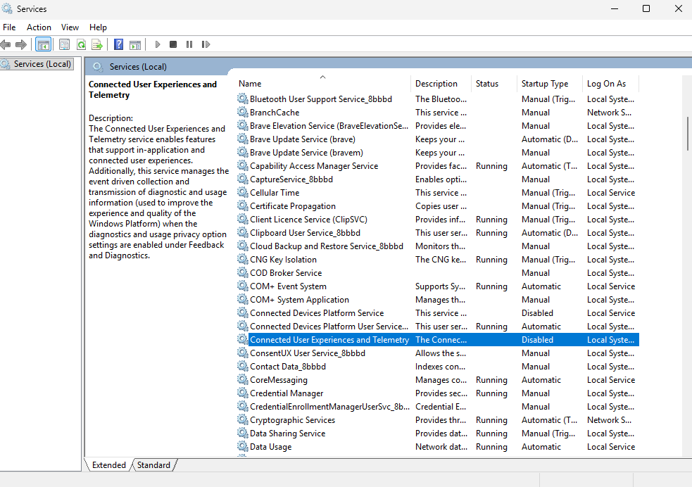 HDOPTI's tweet photo. 🚨Windows privacy tweak🚨

1. Press Win + R
2. Type services.msc
3. Find Connected User Experiences and Telemetry
4. Right-click → Properties
5. Click Stop
6. Set Startup type to Disabled

Disabling it can reduce unnecessary data collection and background diagnostic activity, limit personalised recommendations, and improve your privacy.