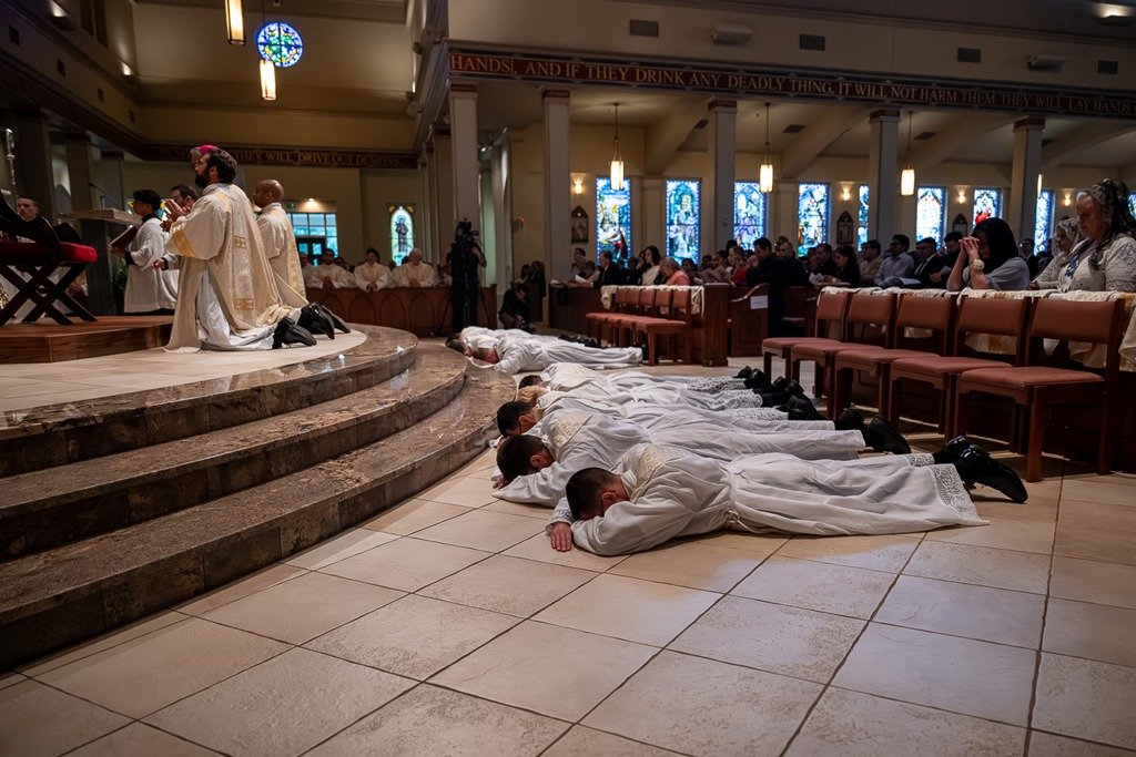 AuditeInsulae's tweet photo. What a beautiful, joyful and historic day for the Diocese of Charlotte! Bishop Michael Martin ordained 10 men to the priesthood, the most ordained at one time in the history of the diocese. https://t.co/6IiJMq7lvi