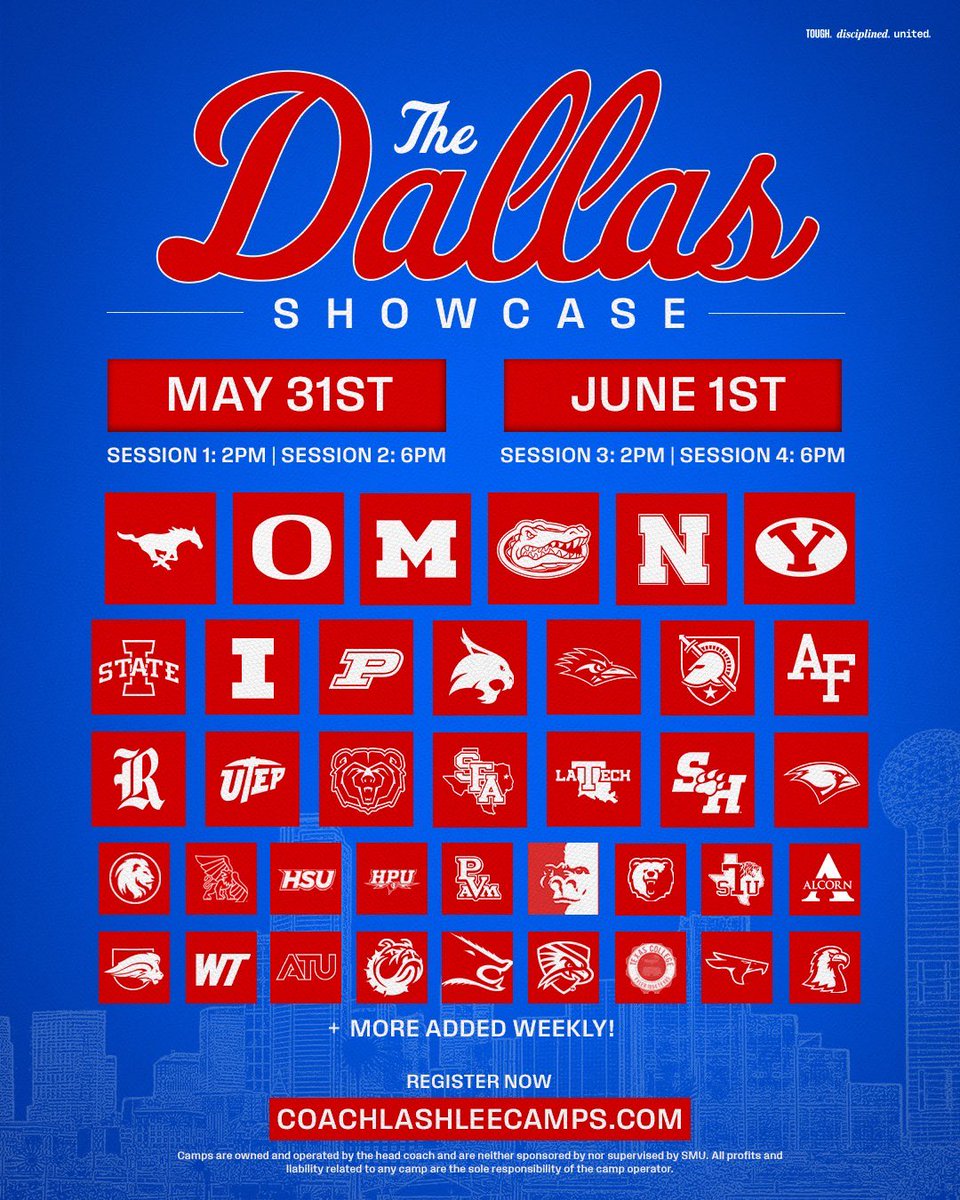 CallenBomer's tweet photo. Excited for the @SMUFB Showcase tomorrow! Come check me out!! https://t.co/rW6EyQ4I6M