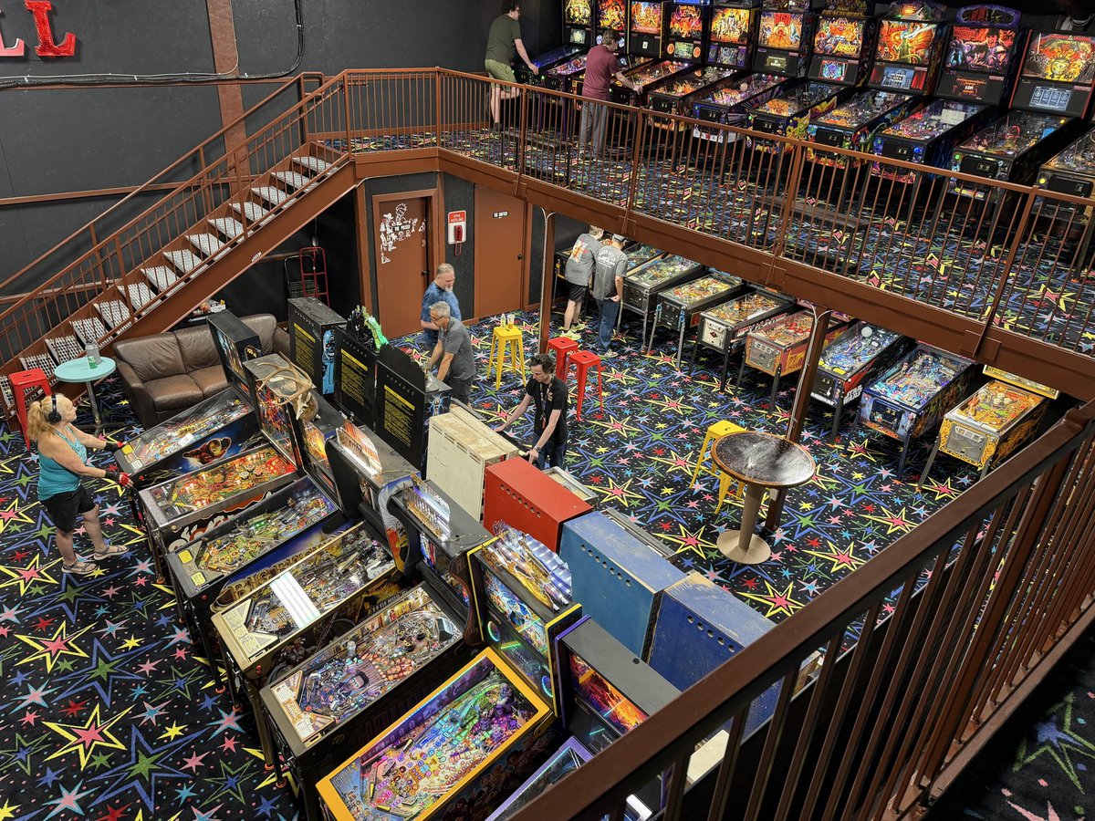 PinballRebel's tweet photo. When you are serious about collecting pinball machines. https://t.co/bnaXWFnDdd