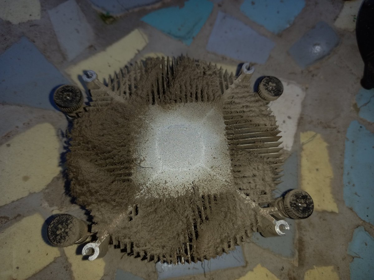 TauronidaSS11's tweet photo. Aproveche para hoy limpiar mi pc que llevaba desde el 19 de Enero sin limpiarla y digamos que se notaba que lo necesitaba, he de aclarar que fue una limpieza express, solo disipador, grafica y ventiladores, pero aun así se nota el cambio y solo tarde una hora y no dio errores 🐐 https://t.co/bK2sf2R9C0