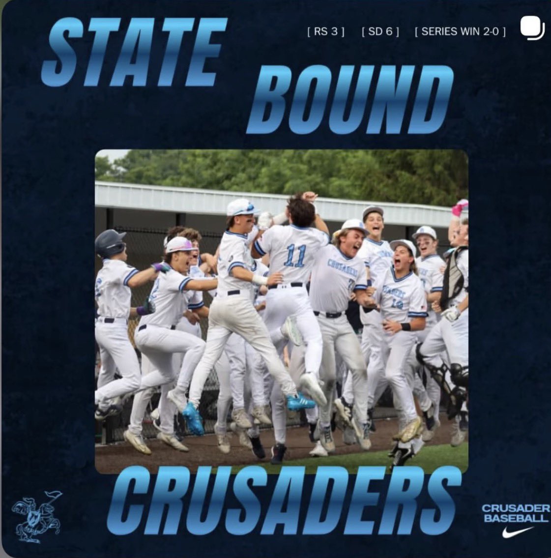 sdhsathletics's tweet photo. FINAL FOUR!!!
So proud of this group of young men and coaches! On our way to Ozark for the state championships next Friday and Saturday.
Congrats @SDHSVBaseball https://t.co/Gv8vpmldcY