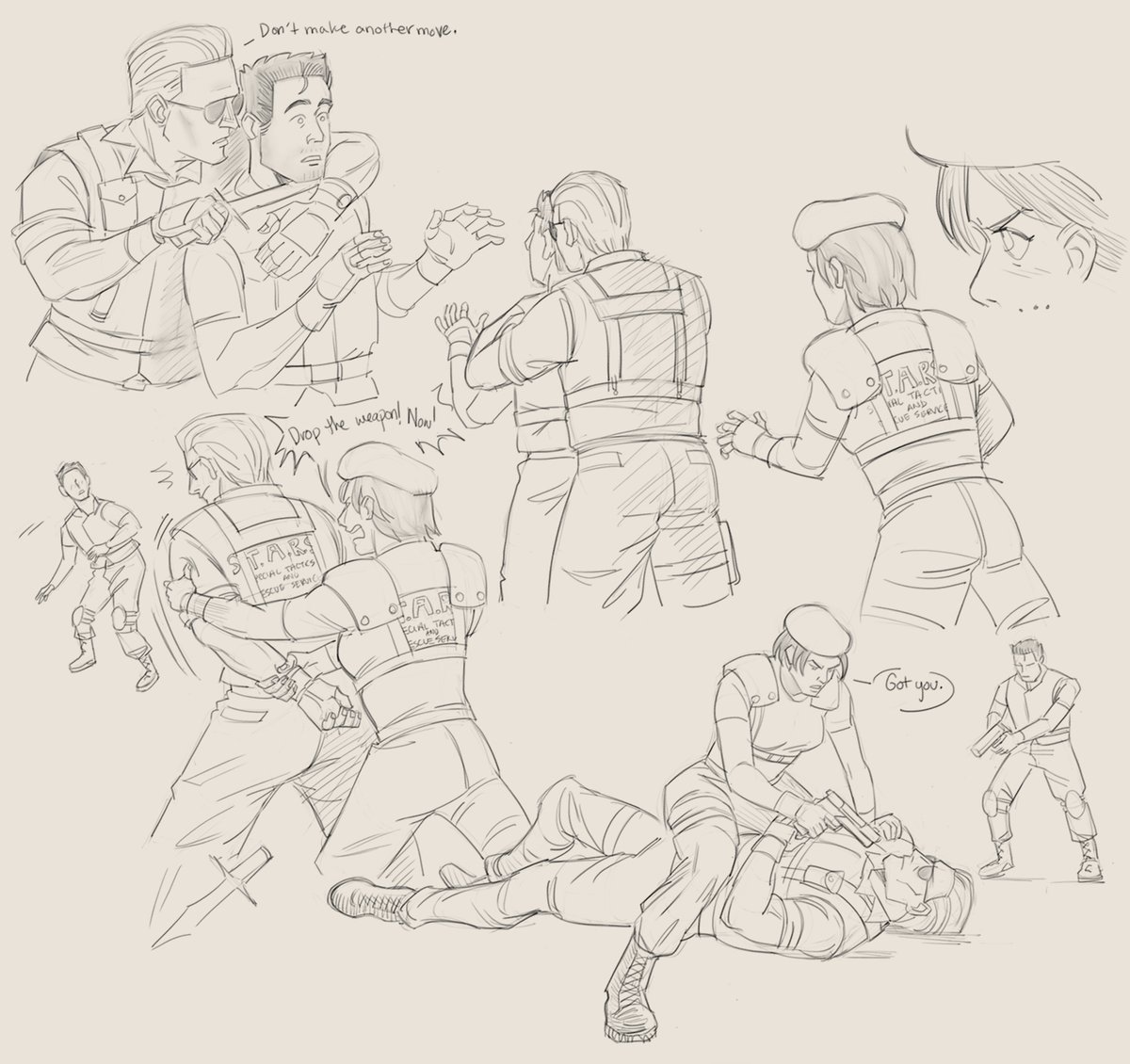 Kashuans's tweet photo. #residentevil #albertwesker #chrisredfield #jillvalentine (1/2) https://t.co/Qkdl0O3KFP