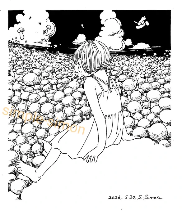 おはようございます☀️朝の再掲のお時間です。
「ブナシメジ」
何でこんなの思いついたのやら😅
ブナシメジ美味しいですけど。
昨夜思いの外良い反応をいただいたので、きのこをもうちょっと描こうかしらん☺️

本日も良い1日を! 