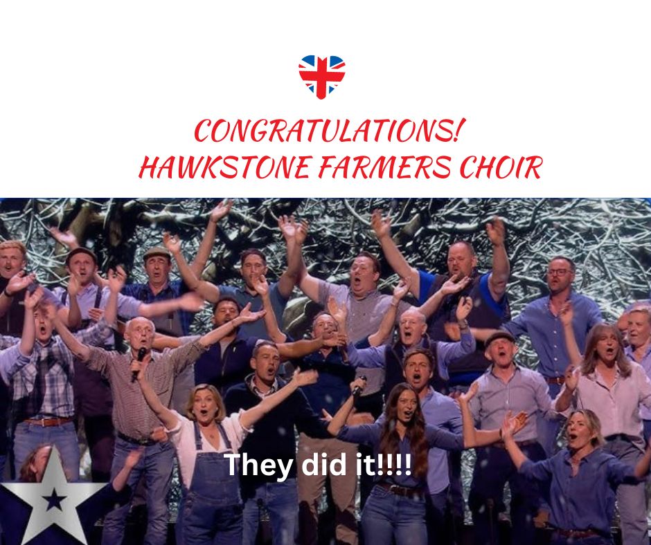 LoveBritishFood's tweet photo. WOW! Hawkstone Farmers Choir you did it! Winners of @bgt Final 2026. An incredible achievement. Thank you for shining the spotlight on British Farming - you are true champions everyday and using this opportunity to highlight our farming communities, the challenges and more through music and just being you - AMAZING! 

#Britainsgottalent #BGT #Winners #HawkstoneFarmersChoir #BritishFarmers #BritishFood #Lovebritishfood #Itsoknottobeok #community #farming #farminguk #Britishfood