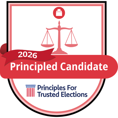 LevinforIowa's tweet photo. Honored to be recognized:
Principled Candidate in 2026 by Civics Credentialing. 

I sign the @trustedelection Principles each time I run because we need a "movement working to restore trust in U.S. elections through shared principles, civic education, and community-based action." https://t.co/lWmkp4CcTJ