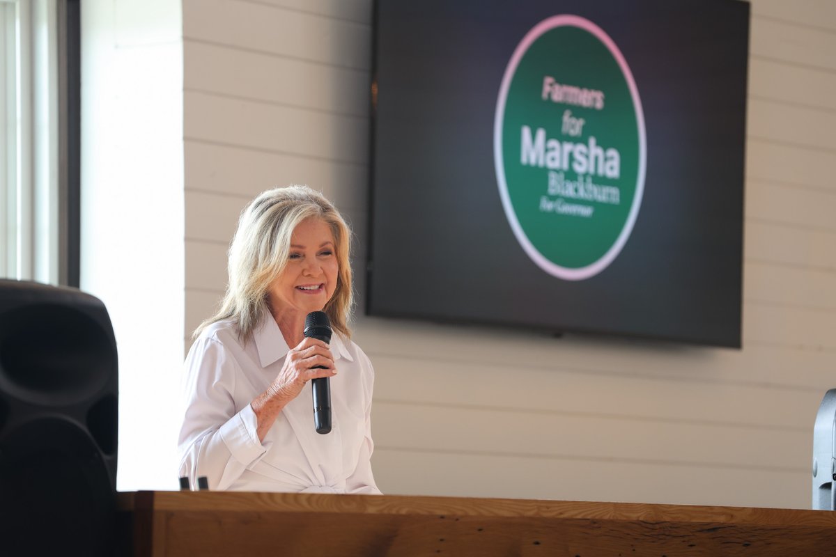 VoteMarsha's tweet photo. Today’s Farmers for Marsha Kickoff was a huge success!

Thank you to @AndyHolt4TN, Ryan King, and the farmers who showed up to support our campaign. Agriculture is vital to Tennessee, and as your governor, I will always stand with you! https://t.co/rqKr04zjkd