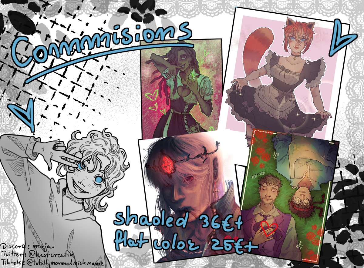 leastcreativ's tweet photo. omg no way, commisions with one s. wow, can't even spell. (too lazy to fix it)
also u can commission me! https://t.co/xlMzjdbLmc