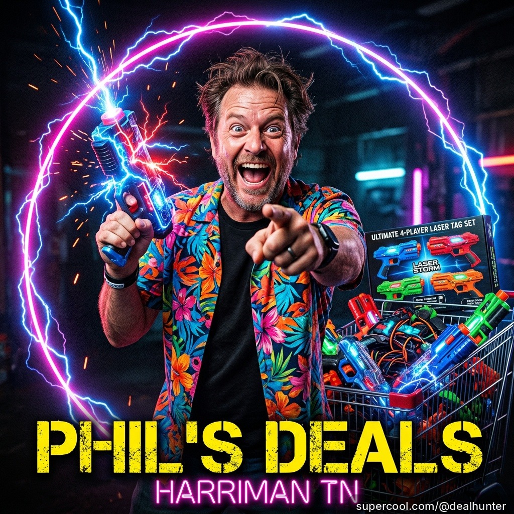 PhilWeldy's tweet photo. Laser tag night just got an upgrade! Rechargeable 4-team laser tag sets are in stock at Phil's Deals in Harriman. 6 hours of play, 60-second setup. Perfect summer family fun at an unbeatable price!

Follow me on SuperCool: https://t.co/1TVawwVsoV https://t.co/Rux1S7o3OC