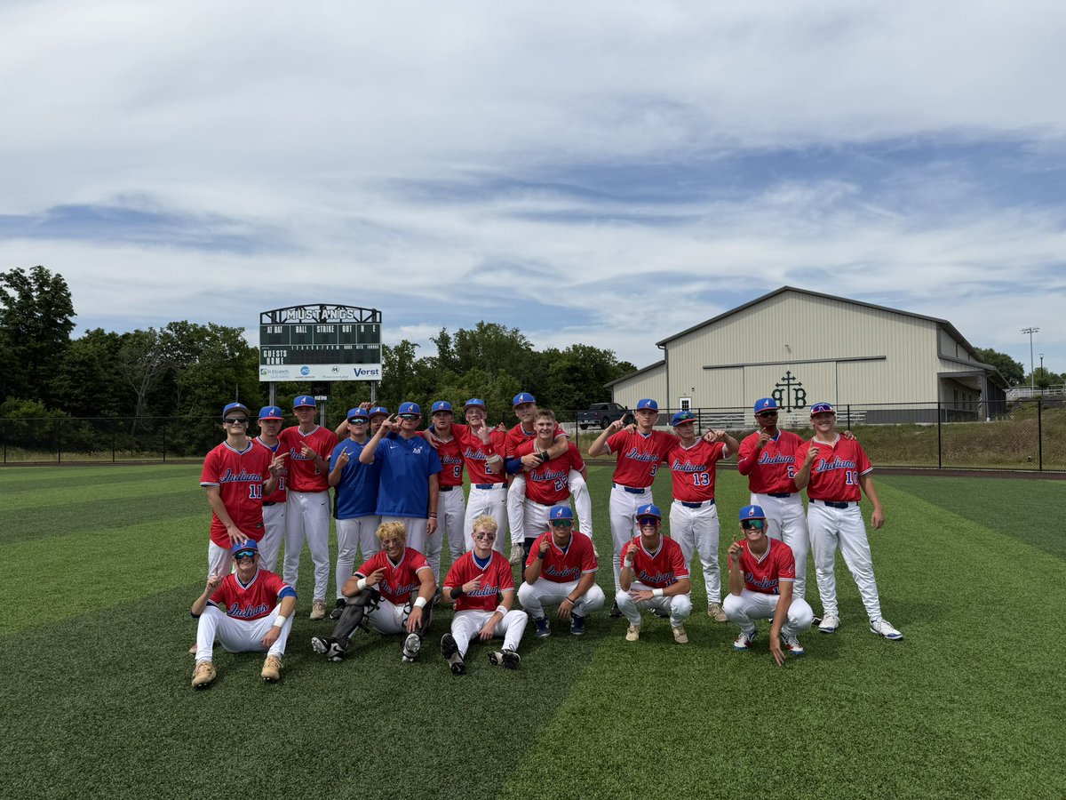 MoCoBaseballl's tweet photo. TRIBE WIN! 8-5 over Scott High! Awesome performance by everyone in our program today! Every guy stepped up and did their job! 1 more #PTW 

Region Championship tomorrow at 2 vs Campbell County @ Bishop Brossart Athletic Complex https://t.co/8YgtfyqQcx