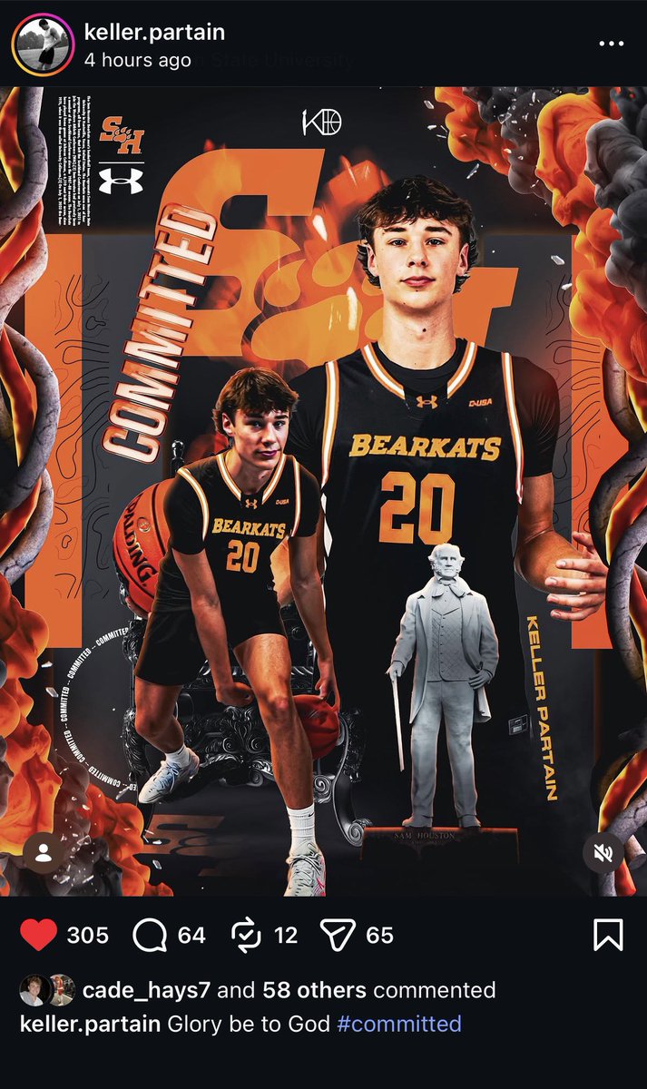 SSN_SHSU's tweet photo. 🚨COMMITMENT🚨

Sam Houston lands 6’7” wing Keller Partain from Lubbock, TX!

The former Trinity Christian standout spent a postgrad year with Athletes in Action Prep before playing at Bethel College. Brings size, versatility, and shooting ability to Huntsville.

#EatEmUpKats https://t.co/JIMHBKodb8