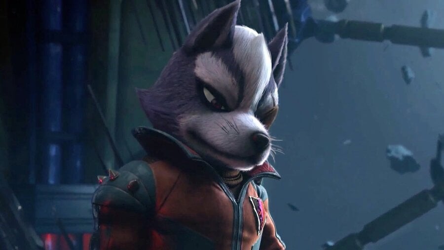 mmdman886's tweet photo. Did anyone notice #wolfs in #starfox on #switch2 looks like he has sora kite color pallete, his eye patch eye color mohawk and other core features are so inaccurate. The character looks so #ai that it makes ai renders look good. https://t.co/OSChHQQ5Lz