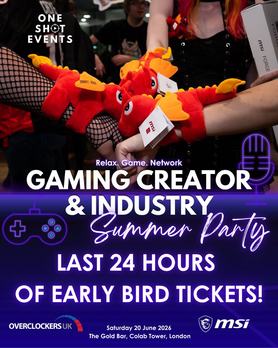 One_Shot_Events's tweet photo. END OF MAY = END OF EARLY BIRD ✨
Make sure you grab your tickets this weekend to use the early bird discount 🔥 

#OneShotSummerParty2026 https://t.co/chYGPmqB1b