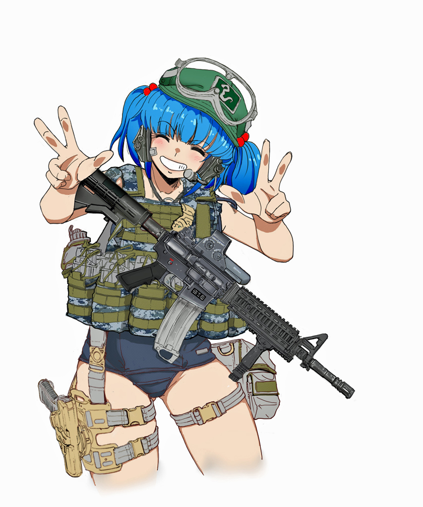 河城にとり 「おはようございます。 昨日は遊びまくりましたので本日は真面目に お絵描きしようか」|なかむらのイラスト