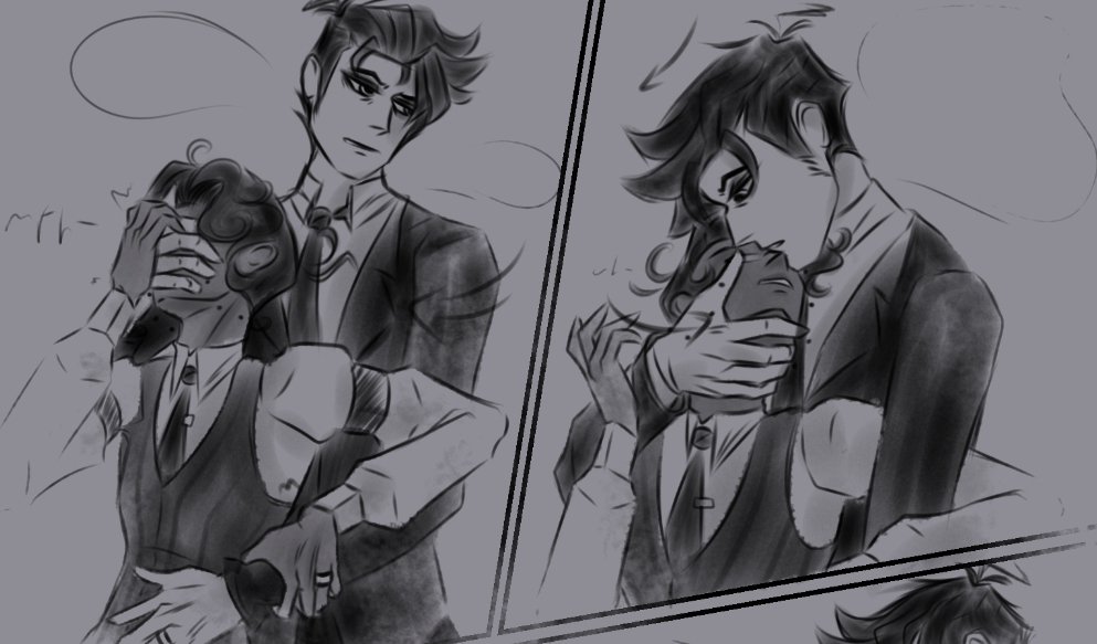 ScreamSeconds's tweet photo. Ragh I won't finish ts ever so blffff guess who's getting her tablet tmrrr 😝✌️
 Blergh, Alastor is Vincent's lil doll to turn and twist how he wants idc #murdermedia 
I PROMISE I won't keep yall starving for too long https://t.co/IW6WhF96vh
