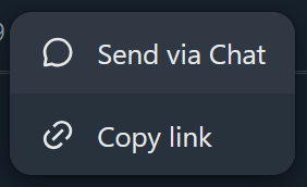 ControlPanelFT's tweet photo. Put this in Experiments > Custom CSS if you want to hide the "Send via Chat" menu item until we get something released

[data-testid="Dropdown"] [role="menuitem"]:has(path[d^="M12 4c-4.418 0-8 3.582-8 8 0 1.268.294"]) {
  display: none;
} https://t.co/hv7yi0Dryr