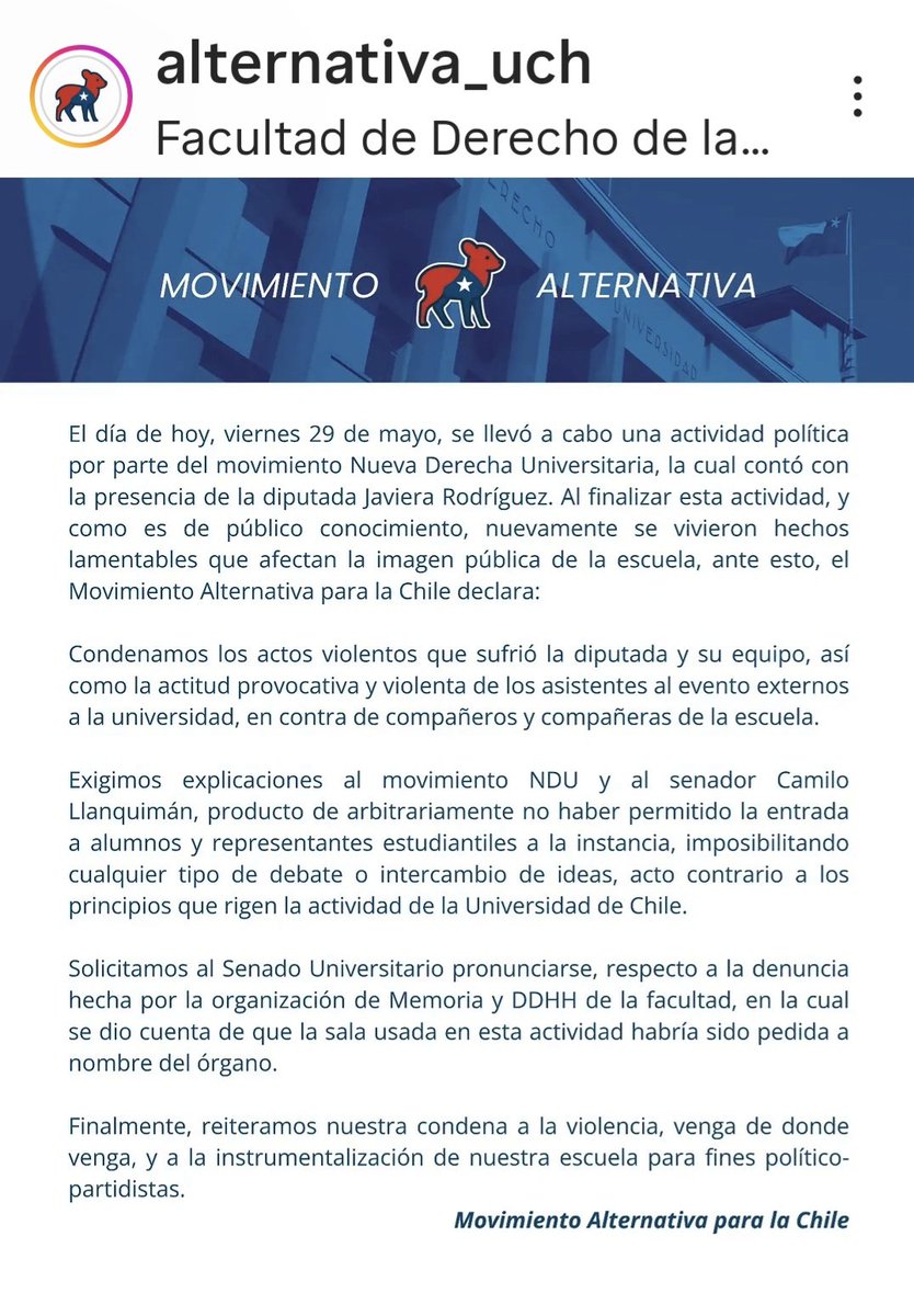 CATA_a_secas's tweet photo. No mienta diputada, usted y sus asistentes prohibieron la entrada a estudiantes de la facultad y movimientos estudiantiles lo q generó la molestia de dichos grupos. Así lo declaran los movimientos de derecha de la facultad (alternativa y elegir) ⬇️ https://t.co/TktjFfjXRL