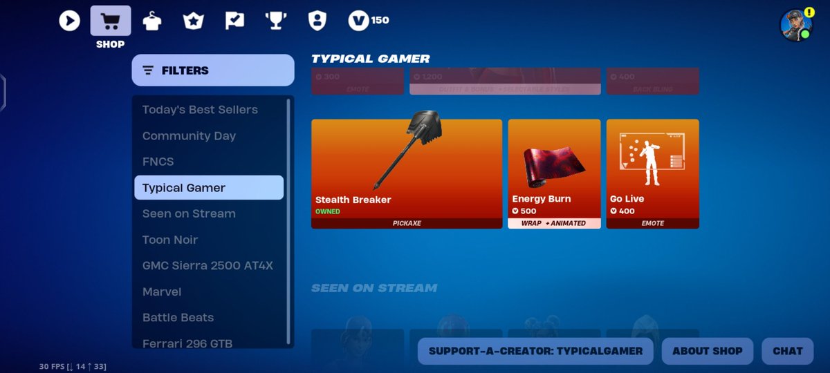 SIXDI_'s tweet photo. Hey @TypicalGamer just bought ur pickaxe in Fortnite but I didn't have enough money to buy the full set I wish I could.
Big fan by the way 😀.
Love from Qatar 🇶🇦.
"And guy's don't forget to use creator code "#TypicalGamer" in the Fortnite item shop ". https://t.co/XA07VRe45m