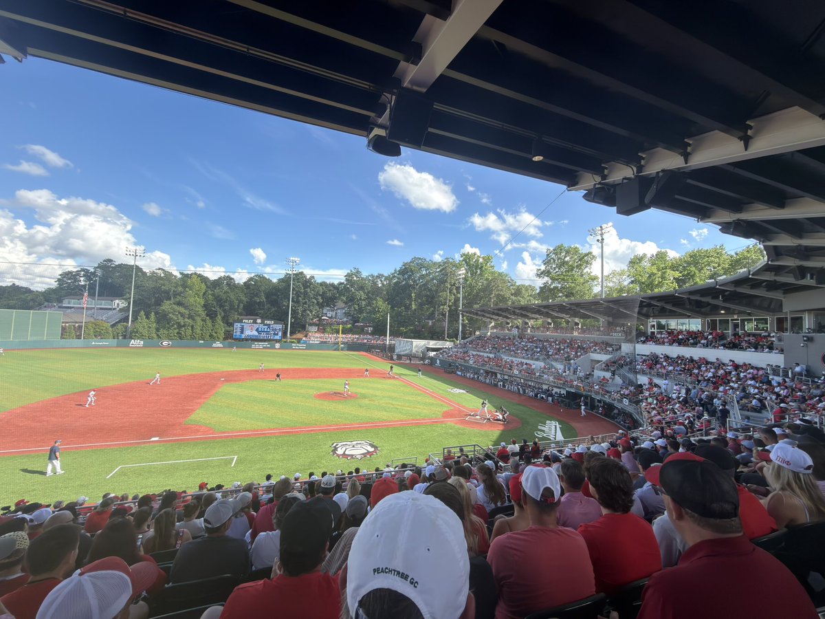 richardcostigan's tweet photo. Full house at #FoleyField for @LibertyU vs @BaseballUGA ! #GoDawgs https://t.co/0GMUr0tOyR