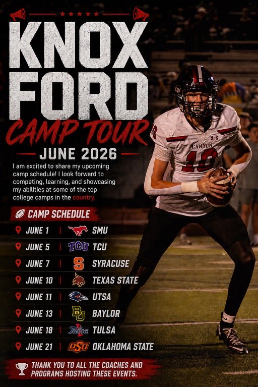 Knox_Ford11's tweet photo. Camp season loading!! https://t.co/4ymCDX9xr6
