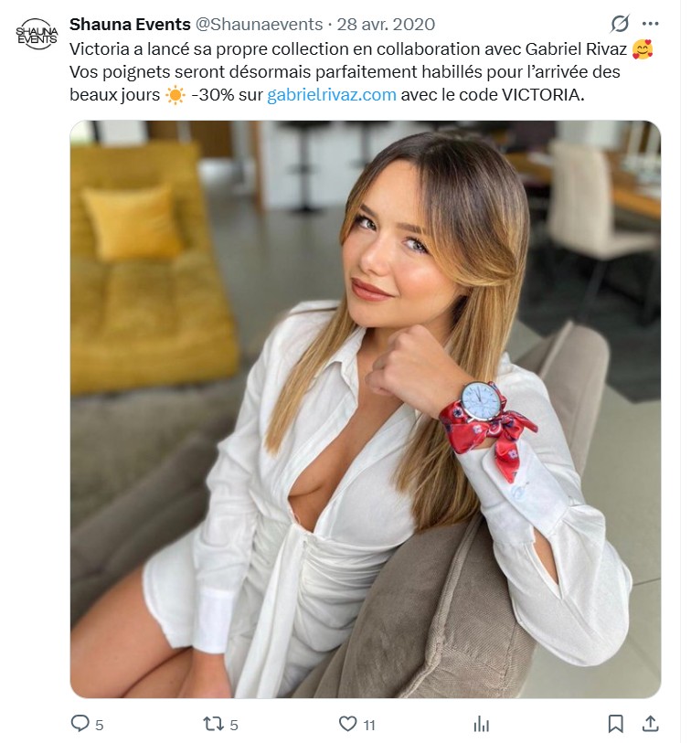AllMockingbird's tweet photo. Les montres #GabrielRivaz c'était ça, aussi, @dgccrf.
Fièrement affichées par #ShaunaEvents aux poignets de ses #Influenceuses. https://t.co/EggLYZwa9U