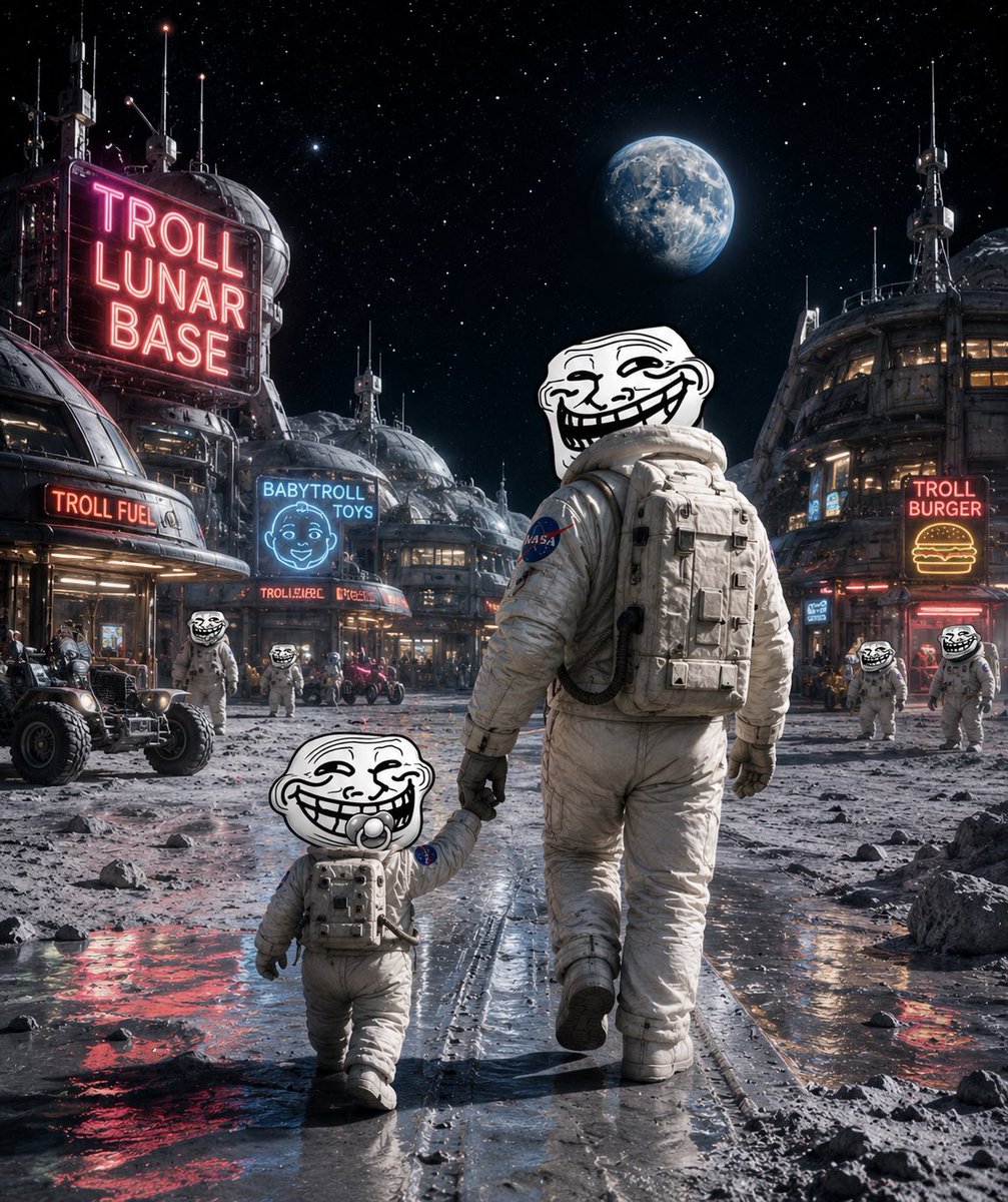 timewalkerrrrrr's tweet photo. Welcome to the moon. $BABYTROLL and $TROLL will retire many many many many many humans very soon. trolololo https://t.co/7bZEeOuQcm