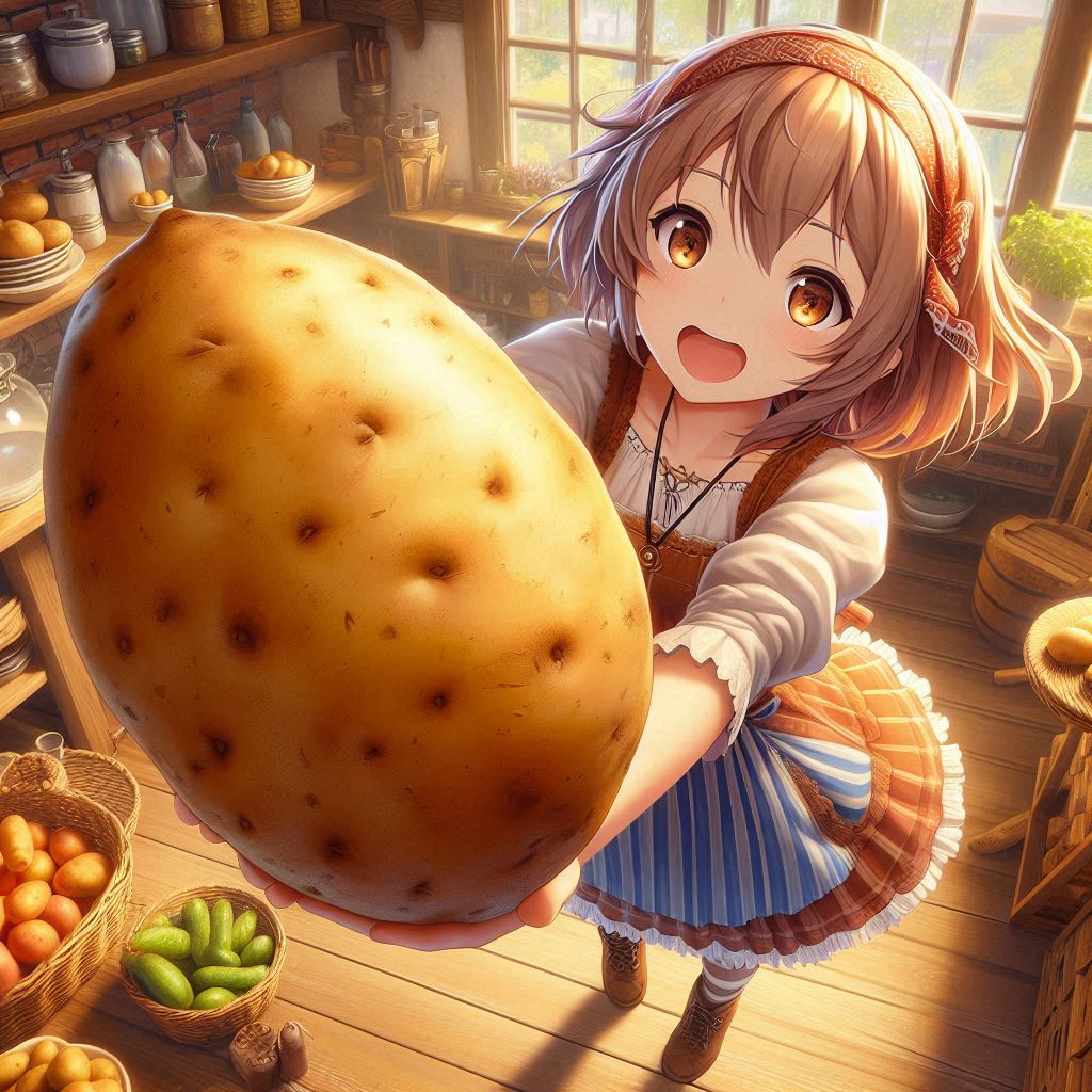 r_AI_mel's tweet photo. ✨🥔🥔🥔✨
#AIイラスト #AIart
(MAIImage2e / GPT4o / DALLE3) https://t.co/GmbN08WKch