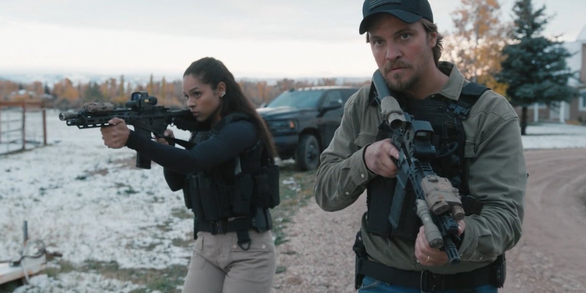 safetynotgteed's tweet photo. A great duo in the TV show Marshals #Marshals #kaceydutton #AshSantos https://t.co/j2fdwLMagJ
