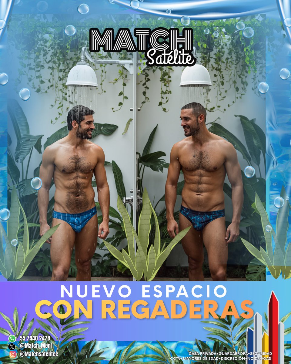 Match_Men1's tweet photo. 🚿🔥 Después de una noche llena de emociones, ahora puedes refrescarte en nuestra nueva área de regaderas en Match Satélite.

Trae tu toalla y kit de higiene o pregunta por nuestro paquete con todo lo necesario. 😈✨

Porque la experiencia continúa hasta el último momento. 🖤 https://t.co/FQECnXZkz1