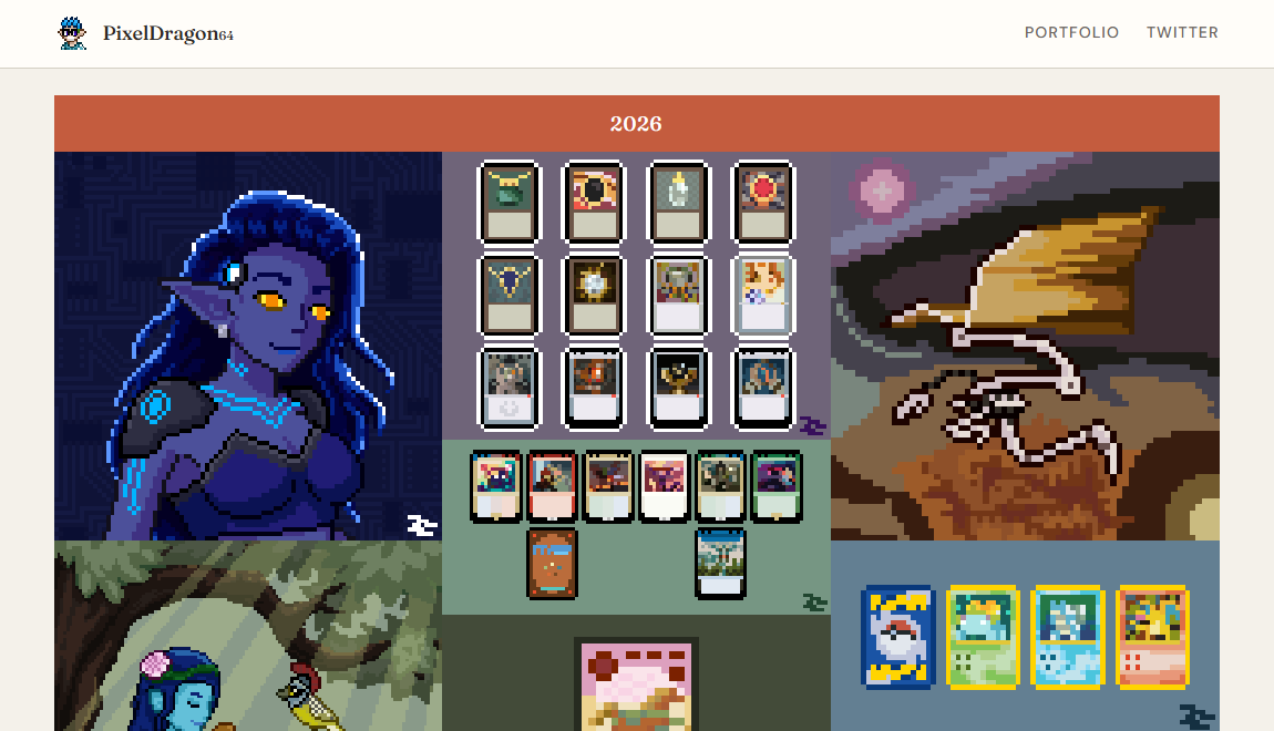 PixelDragon64's tweet photo. Currently working on a portfolio website that I'll post all of my work on sorted by date so you can scroll through and see all my pixels in one place!

https://t.co/iw9djE8XJK https://t.co/qTU6WW9XAm