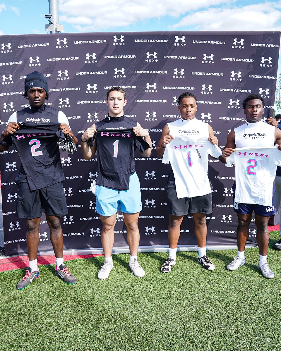 TheUCReport's tweet photo. Invites back to UA Next Camp from the RB and LB group on The Combine Tour in Baltimore 👇 #UANext 

• LB Lawtrell Bowlding (2027)
• LB Cooper Solomon (2028)
• RB Collin Sutton (2027)
• RB Malachi Milburn (2027) https://t.co/jc6gw7jaM2