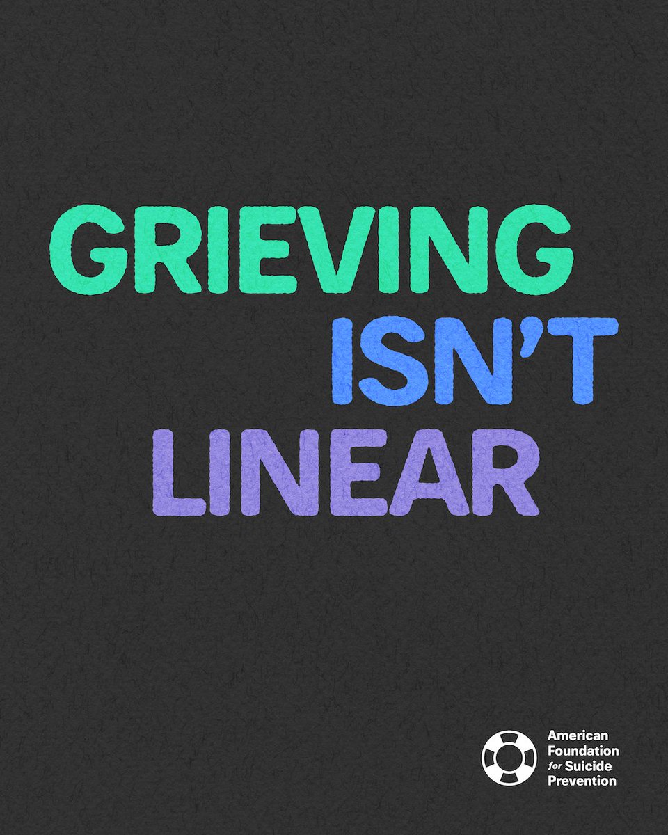 AFSP_AL's tweet photo. There is no "right way” to grieve. What matters is knowing you don’t have to move through it alone. 💙

Healing begins with connection. Find yours at the Lon Term Survivors of Suicide Loss Summit from July 16 - 19 in Baltimore, Maryland. Register at https://t.co/Zdnu06lOFC https://t.co/43FDgzUi0Z