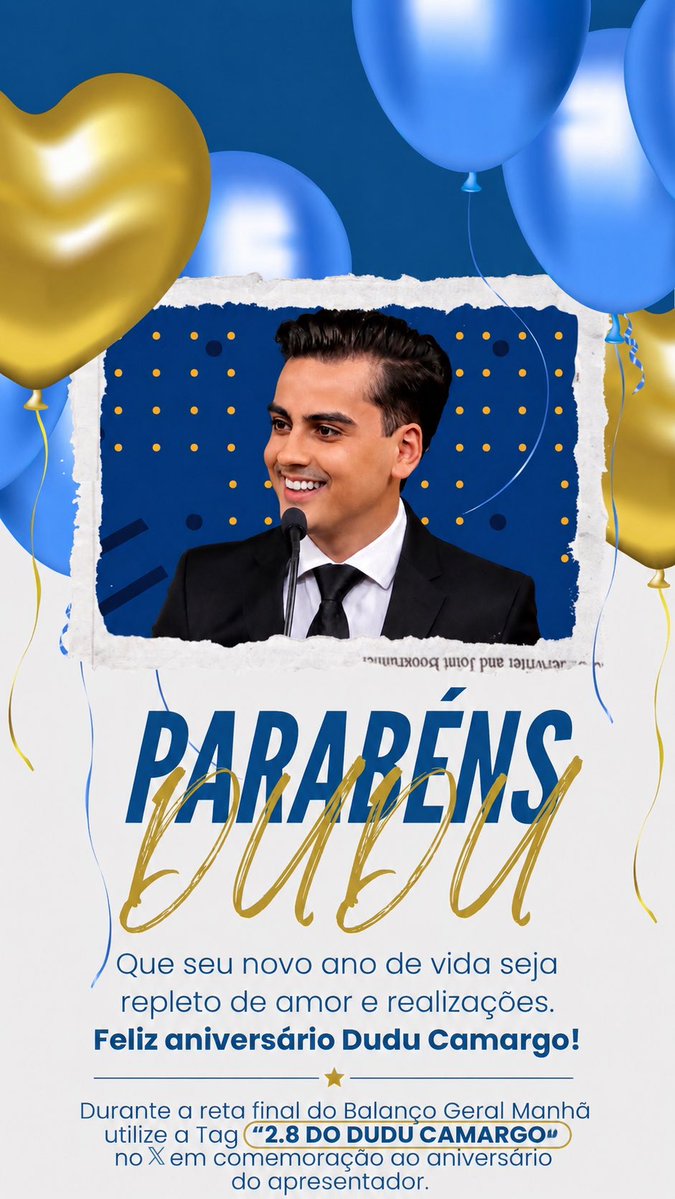 CentralDuduCama's tweet photo. 📢👏🏼 VEM AI O DIA DELE!

Segunda-feira é marco em comemoração a vida do nosso ícone Dudu Camargo, em celebração a esse dia tão especial, preparamos uma pequena comemoração ao aniversário do Dudu para que todos nós possamos participar, então anotem aí!😁

✍🏼TAG A PARTIR DAS 8H30 NA SEGUNDA

🚨TAG: 2.8 DO DUDU CAMARGO