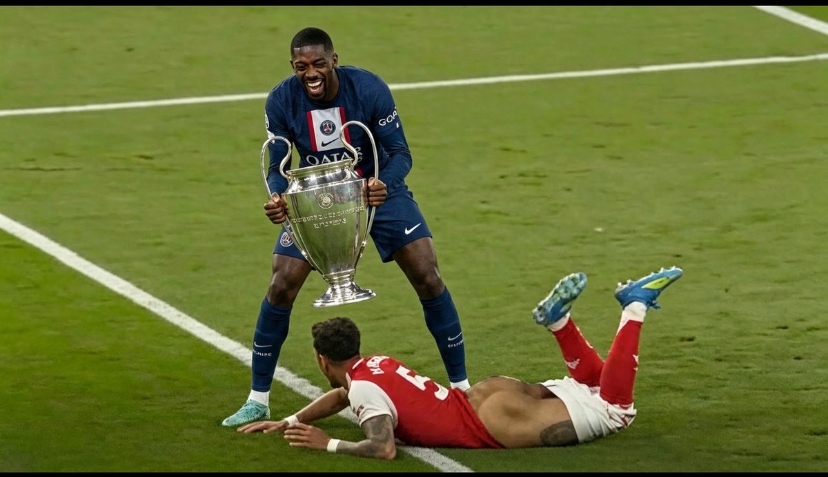 modinho010's tweet photo. That trophy is shinier than those cheeks🤣🤣 

#PSGARS https://t.co/cuT7RuO92u