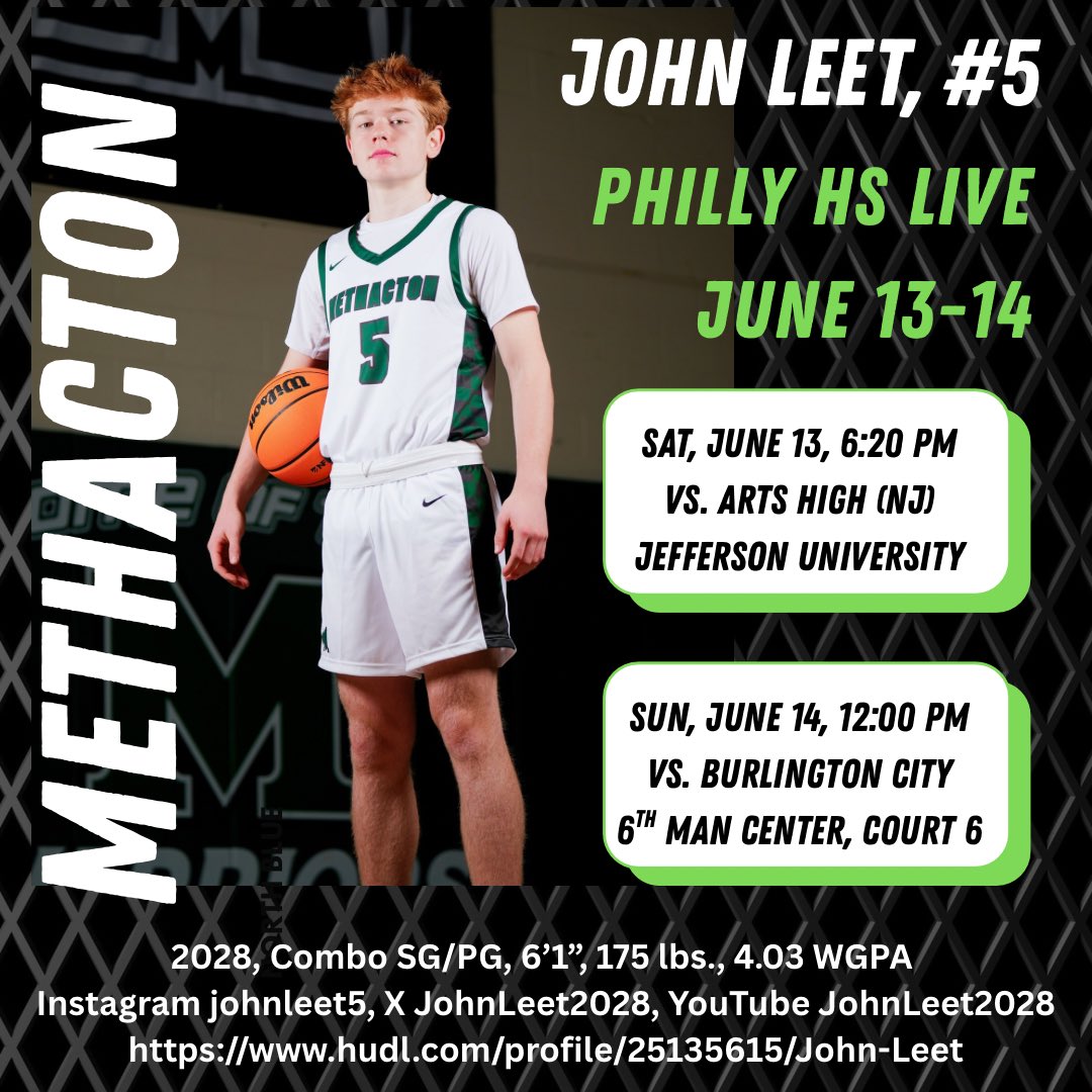 JohnLeet2028's tweet photo. Philly High School Live Period 1
John Leet, Methacton High School https://t.co/pChMZttGcZ