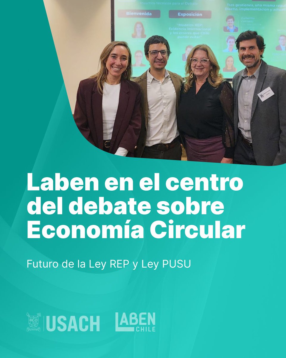 LABENCHILE's tweet photo. 1/3 🧵 Con la participación de la Dra. María José Galotto, #LabenChile estuvo presente en el panel organizado por @resimple_cl para discutir la actualización del DS12 de la #LeyREP para envases y embalajes. Una cita clave entre academia, industria y sector público. https://t.co/gJtPETlPEj