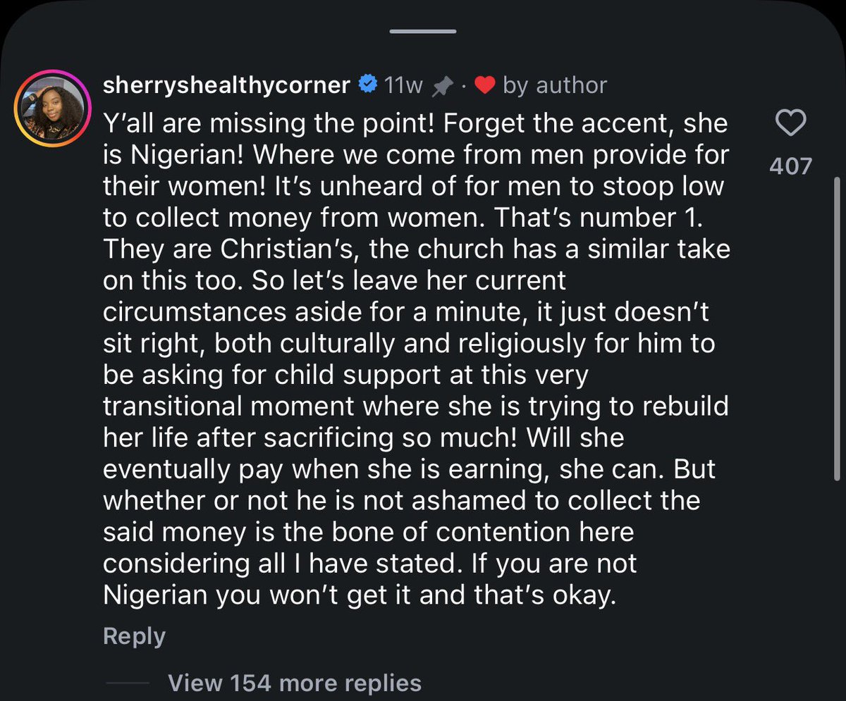 HeDontMakeNoise's tweet photo. This is a comment from her post. I’m in tears 😭 https://t.co/jctZ1glgPT