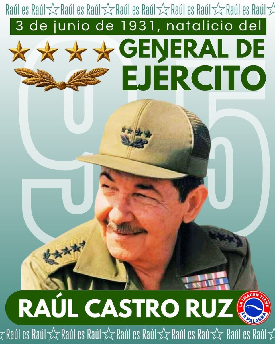 EjtoOccidental's tweet photo. ‼️En la Sierra Maestra demostró valor y capacidad organizativa,ascendiendo a comandante y jefe del II Frente Oriental Frank País, un territorio convertido en laboratorio de justicia social en plena guerra. 
A sus 95 años,sigue siendo símbolo de continuidad y lealtad. #RaúlEsRaúl https://t.co/sw6agvpiPx