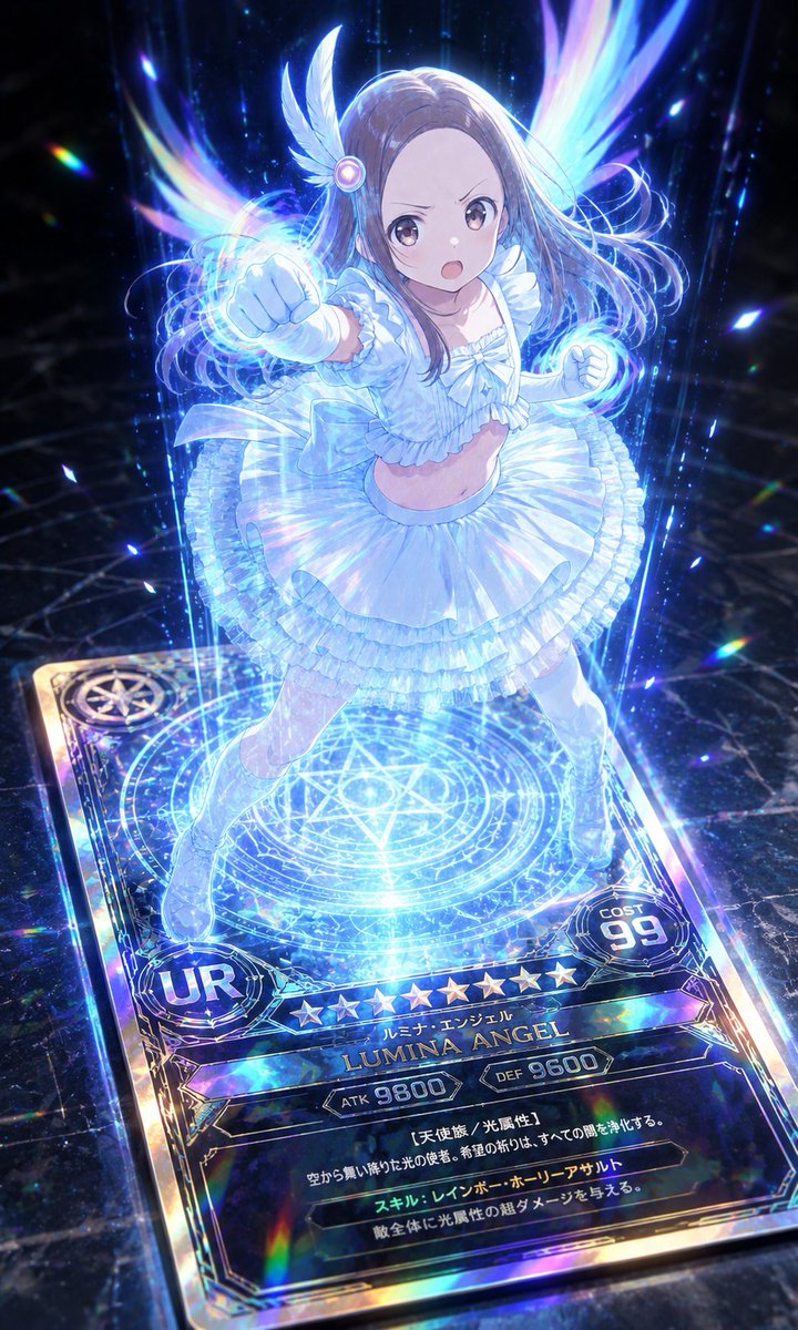 DZero54's tweet photo. 【キャラ召喚】
以前生成した魔法少女風のキャラをカードから召喚するイメージでGPT、Gemini、Grok、にそれぞれ生成して貰いました。
Grokだけ何故かキャラ変わってしまいましたが(笑)
使用したプロンプトは元絵のALT(代替)に載せています。
興味がありましたら試してくださいね。
 #AIart https://t.co/xDcW0QQrC0