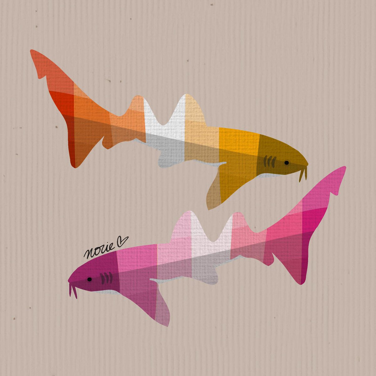 NorieTheDreamer's tweet photo. Pride shark batch 2: ButchFemme Nurse sharks :)) 

[Tags: @nafragous @oops_imverygay] https://t.co/l24bsSX3X6