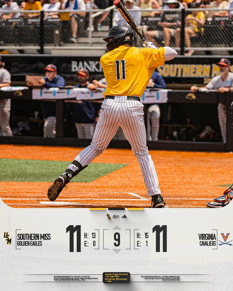 SouthernMissBSB's tweet photo. Thru 9 with the season on the line.
#OTRΒ |Β #ETMΒ | #SMTTT https://t.co/mGLEMNICG2