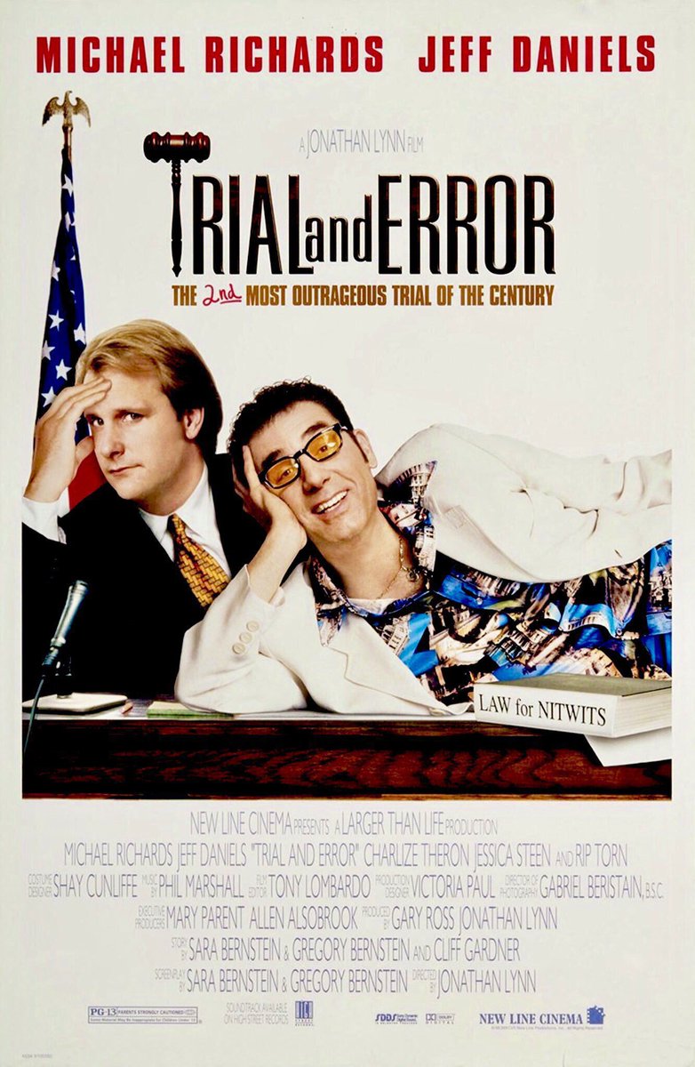 FilmNewsNos's tweet photo. 🎬MOVIE HISTORY: 29 years ago today, May 30, 1997, the movie 'Trial and Error' opened in theaters!
#MichaelRichards #JeffDaniels #CharlizeTheron #JessicaSteen #AustinPendleton #RipTorn #AlexandraWentworth #JenniferCoolidge #LawrencePressman #DaleDye #MaxCasella #JonathanLynn https://t.co/K8b8xHkMvx