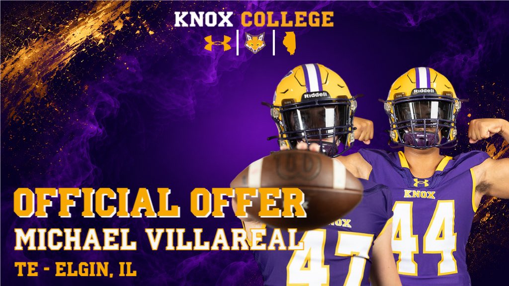 mvi11a8's tweet photo. After a great visit and conversation with @CoachDomParello I am blessed to announce that I have recieved my first official offer with @FB_KnoxCollege 

@SEHSSTORMFB @PrepRedzoneIL @CoachLanceo @AllenTrieu @RivalsHS @247Sports @Coach_zags https://t.co/LCpBaejZYU