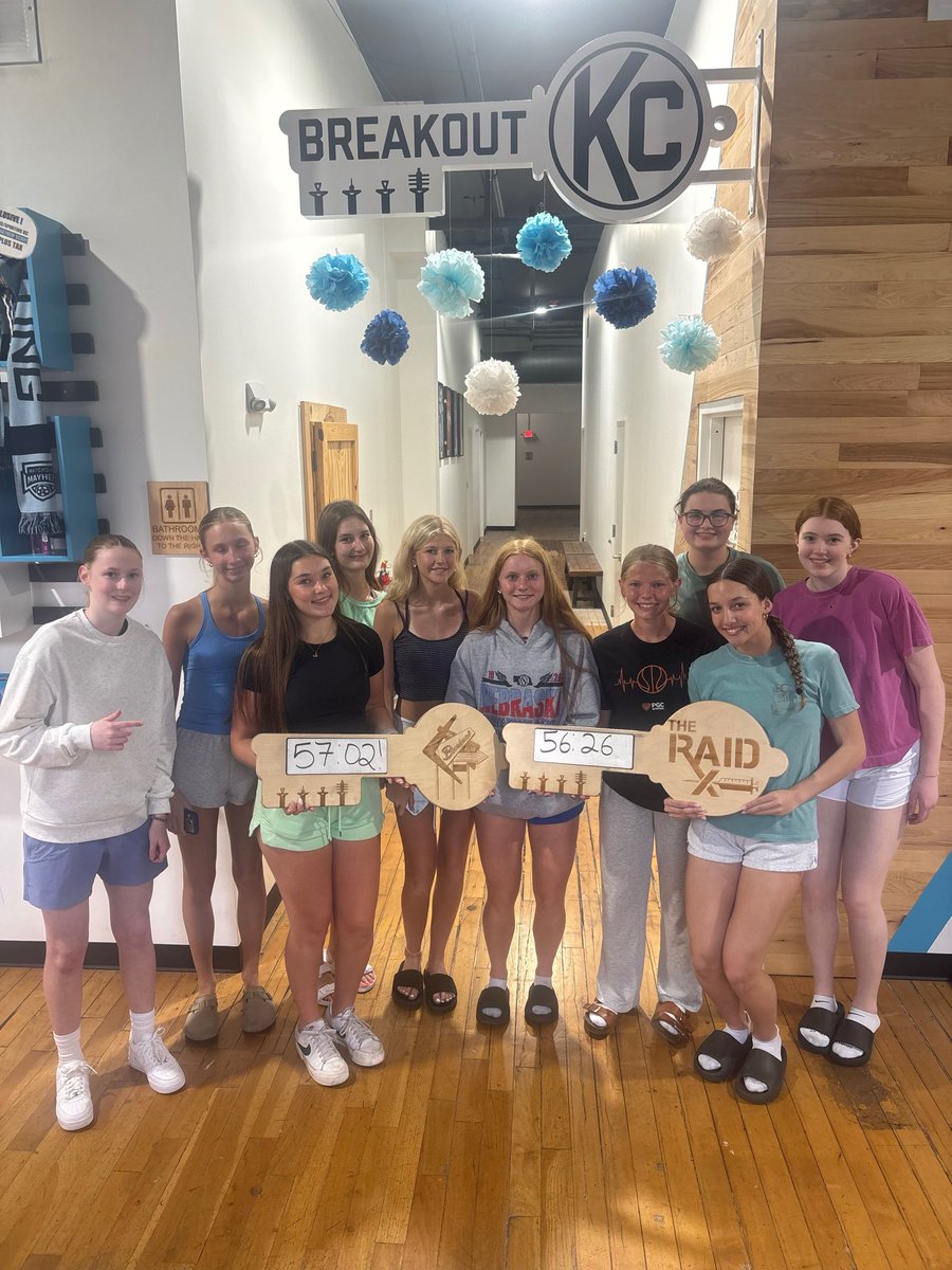 NEAttackRiseSel's tweet photo. Both teams escaped their "escape rooms" while doing some team bonding this weekend.

Good job ladies! Have fun and enjoy the rest of the weekend! https://t.co/sJ57bXoQV5